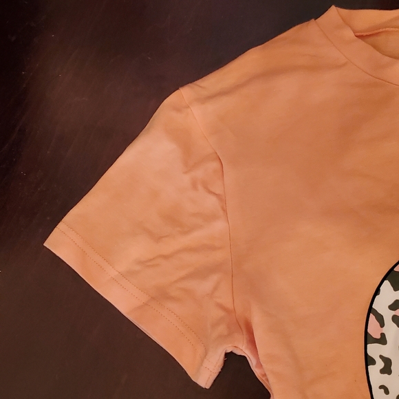🆕️ Peachy Leopard Pumpkin Print Tee - Picture 5 of 8